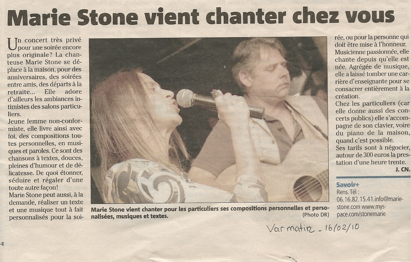 J'irai chanter chez vous! 2010